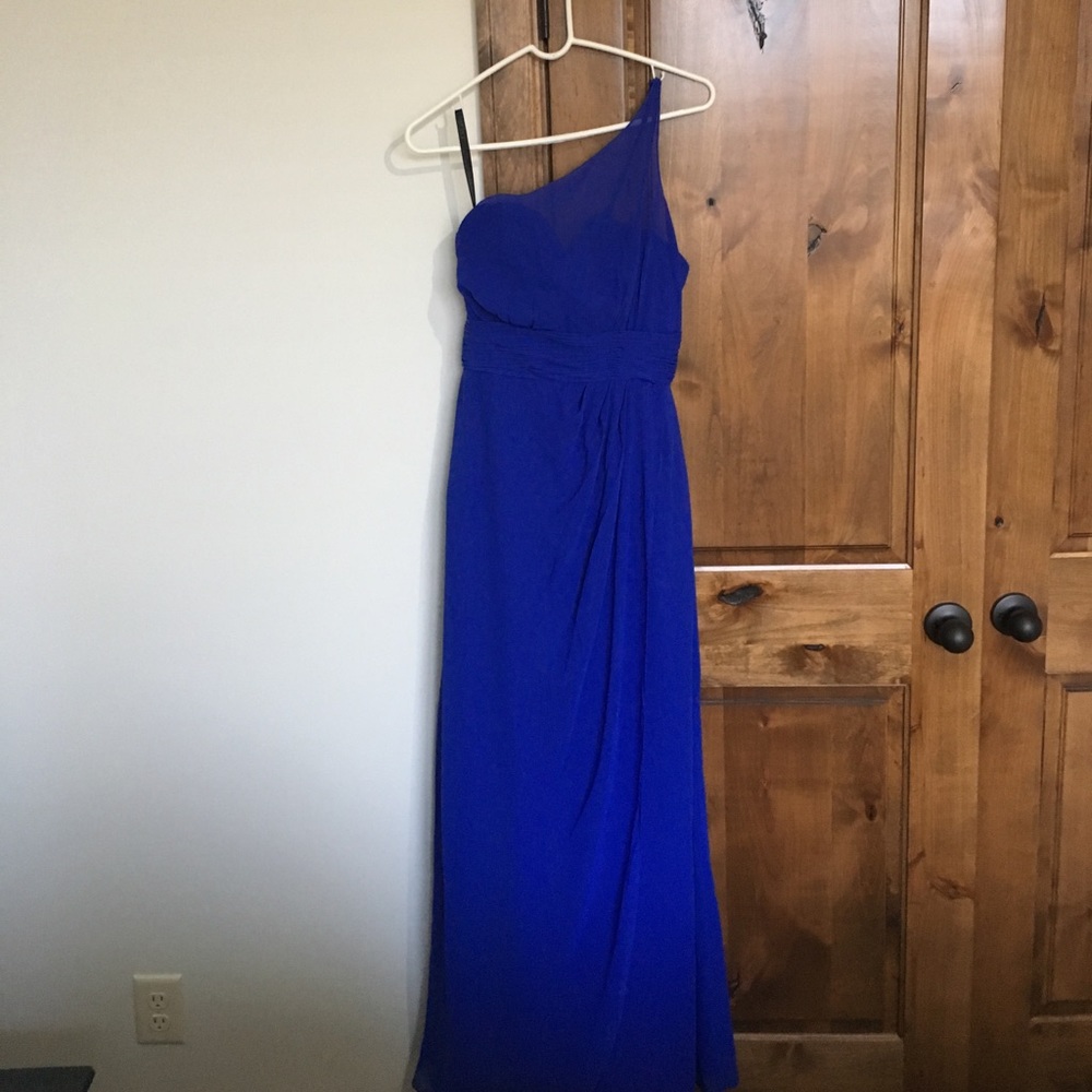 Cobalt blue bridesmaid dress